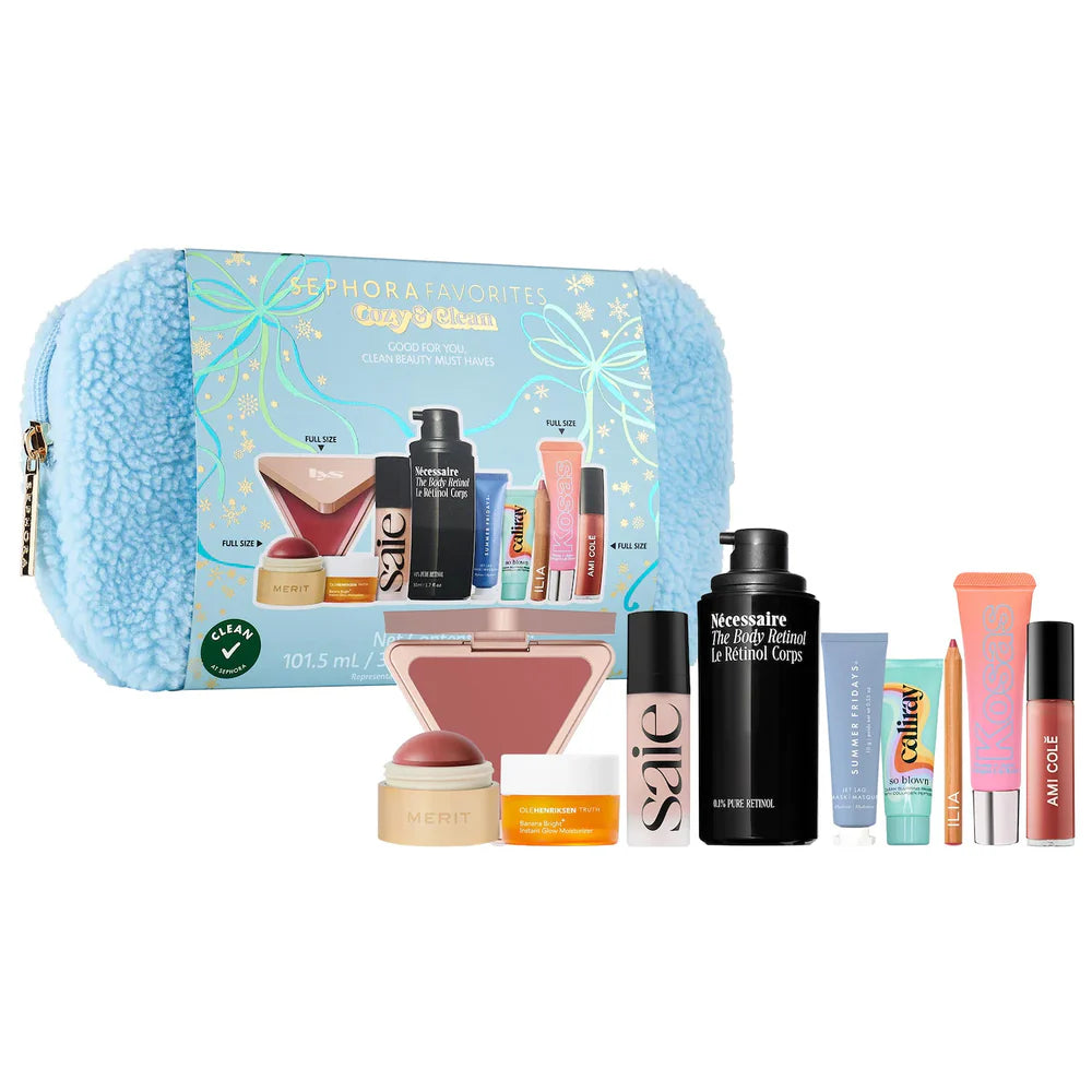 Sephora Favorites Cozy and Clean Makeup and Skincare Set-Cozy and Clean Makeup and Skincare Set