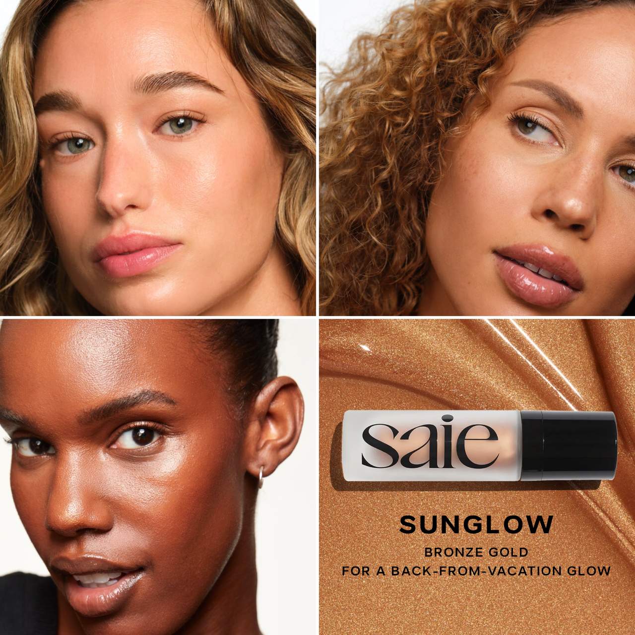 Saie Glowy Super Gel Lightweight Dewy Multipurpose Illuminator Mini size