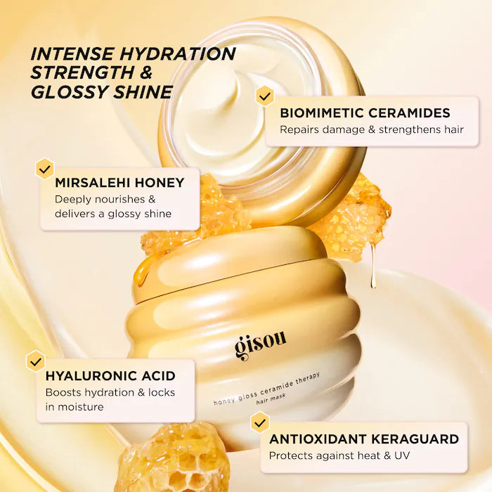 Gisou Honey Gloss Ceramide Therapy Hydrating Hair Mask