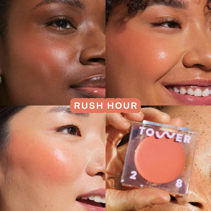 Tower 28 BeachPlease Lip + Cheek Dewy Cream Blush- Rush Hours