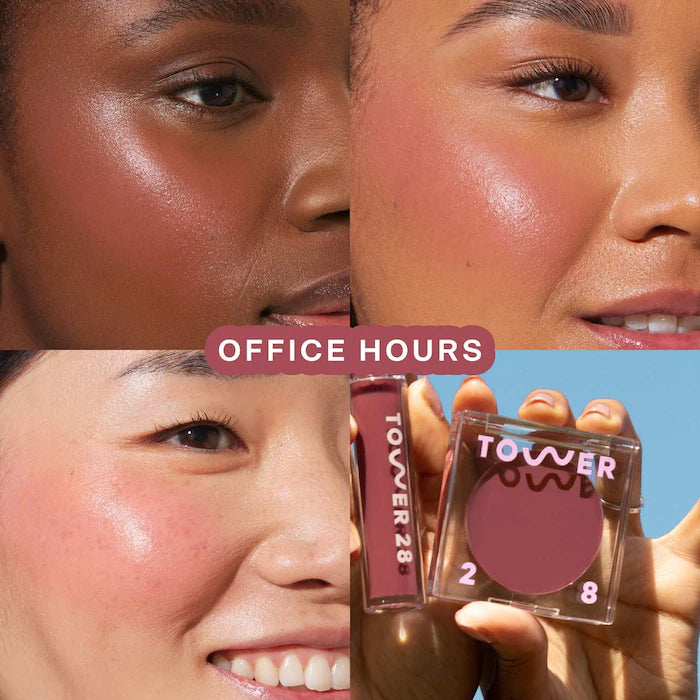 Tower 28 BeachPlease Lip + Cheek Dewy Cream Blush-Tono: Office Hours
