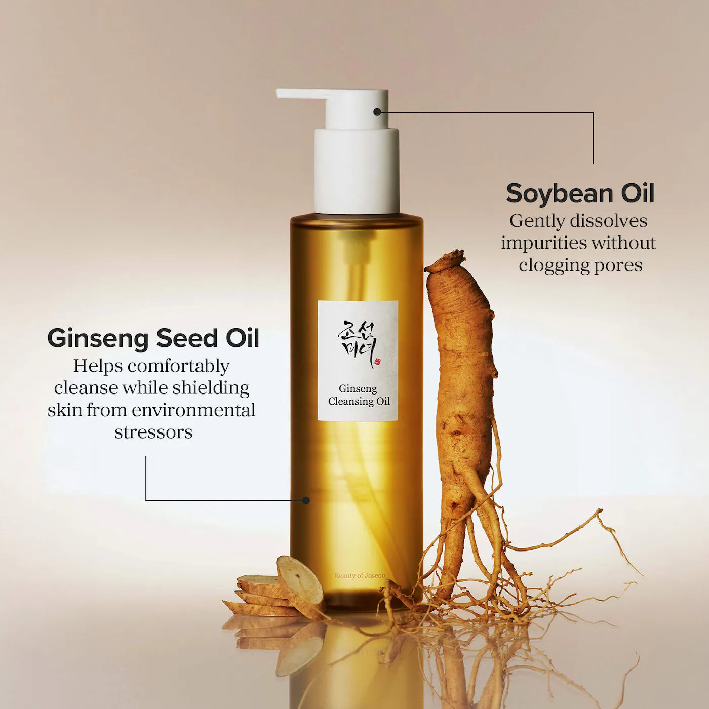 Beauty of Joseon  Ginseng Cleansing Oil for Gentle Daily Cleansing